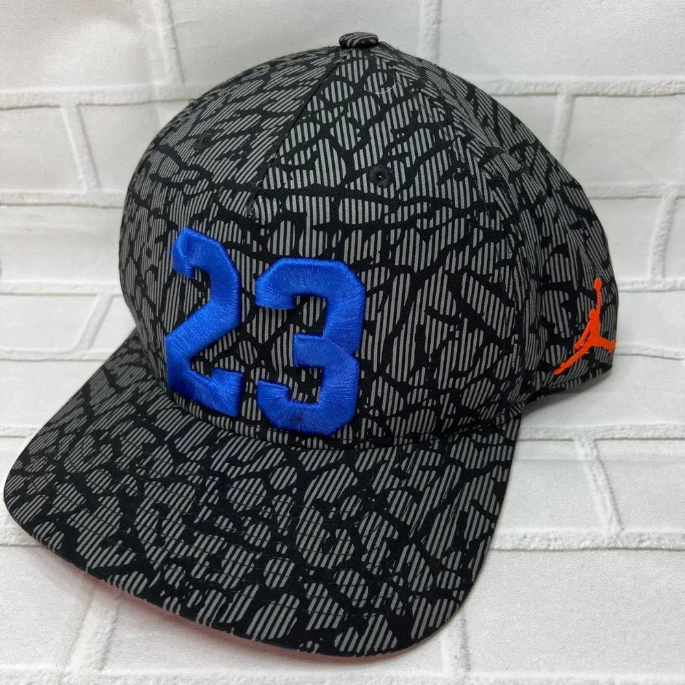 Air‎ Jordan 23 Cement Elephant Jumpman Hat Snapback Cap Black Men Photo Reel